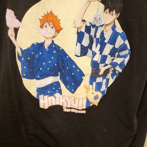Haikyu!! 3rd Season Hinata & Kageyama Festival Girls T-Shirt Size L - Picture 5 of 9